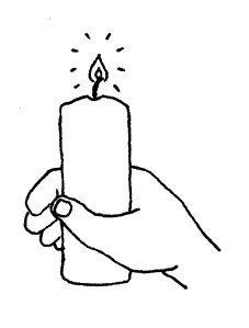 holding a candle